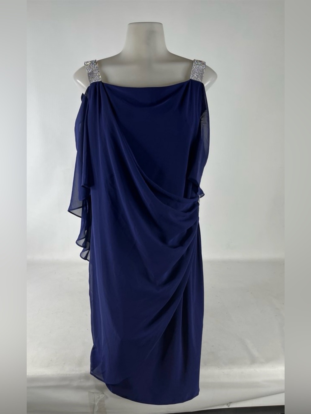 MSK Blue Evening Dress, Size: XL (Woman, NWT MRSP $90 - Picture 3 of 11